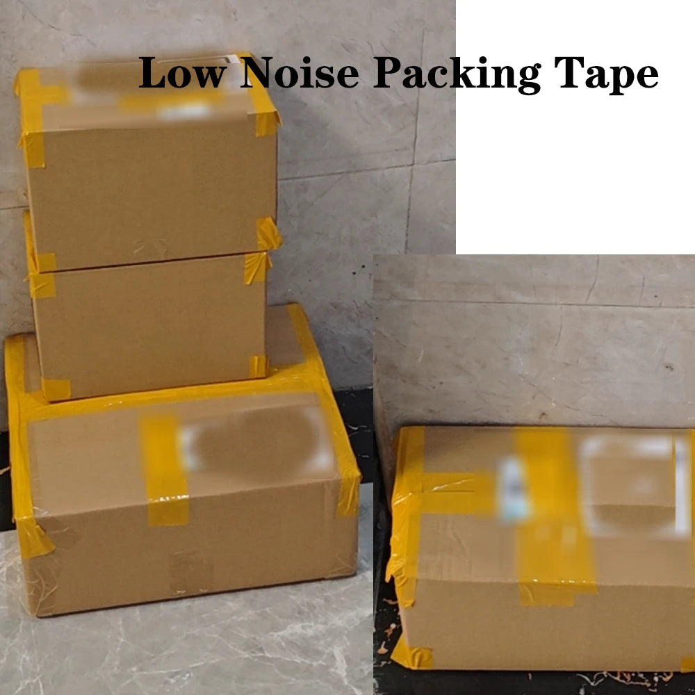 1Pc 100y Yellow Packing Tape Silence Low Noise Carton Sealing Tape for Shipping Moving Boxes Sealing & Packaging Superior Hold Qme
