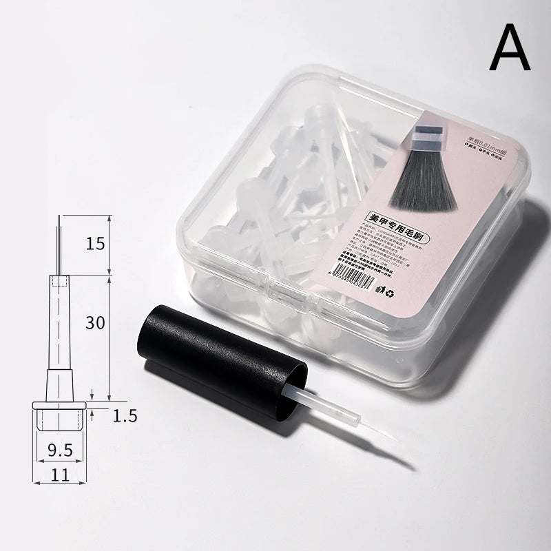 Nail Polish Replacement Brushes Gel Professional Salon Home Use Qme A
