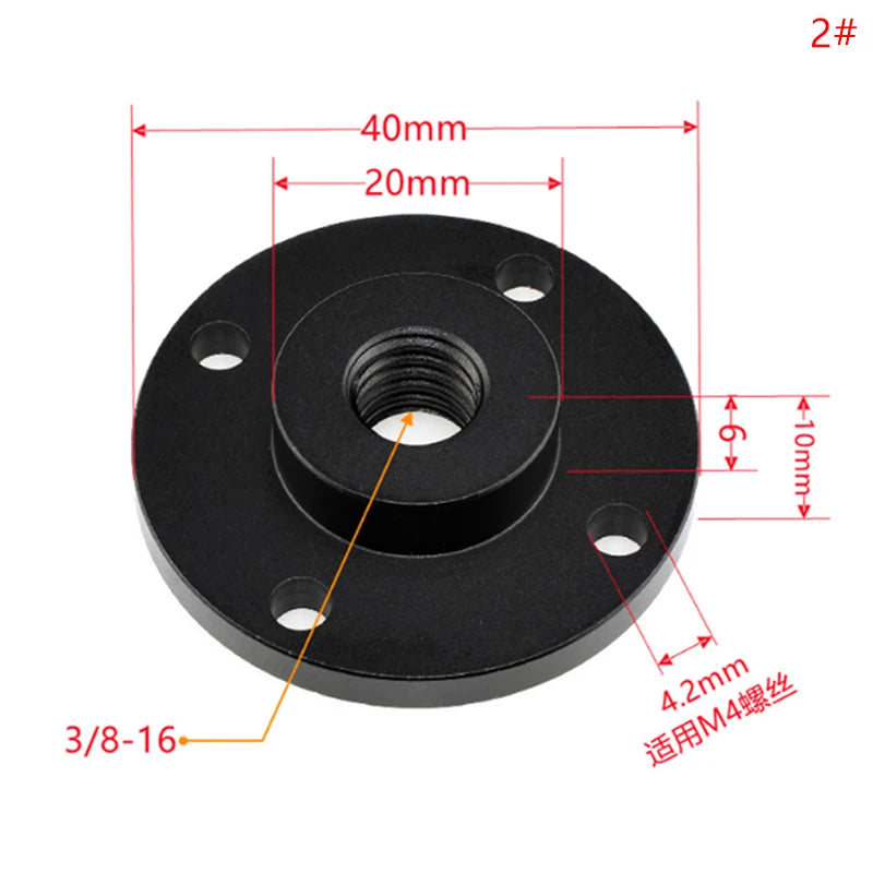 Shoe Mount Metal Thread Screw Nut Adapter Tripod Bracket Accessories Qme 2