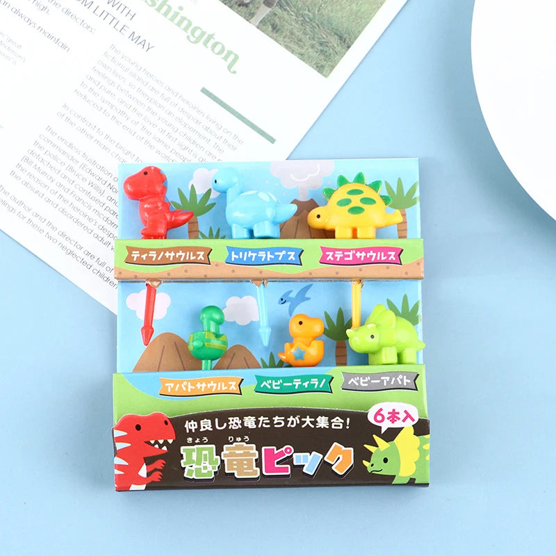 Mini Skewers Cute Cartoon Eyes Kawaii Lunch Bento Stick Forks Fruit Qme
