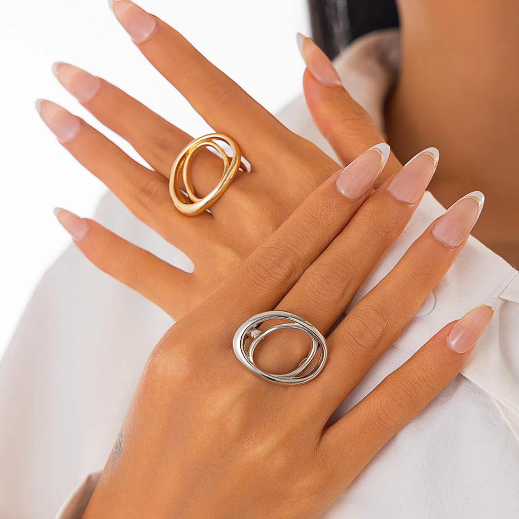 Fashion 5 Styles Creative Boho Metal Butterfly Flowers Ring for Women Fashion Statement 2025 Adjustable Finger Ring Wed Jewelry Qme