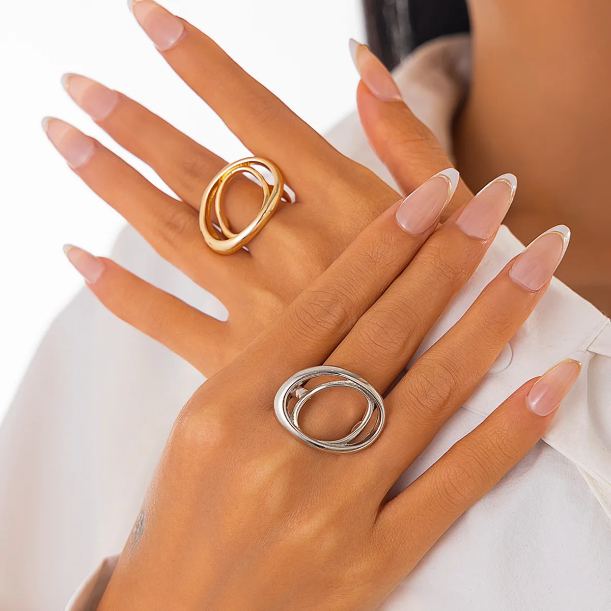 Fashion 5 Styles Creative Boho Metal Butterfly Flowers Ring for Women Fashion Statement 2025 Adjustable Finger Ring Wed Jewelry Qme
