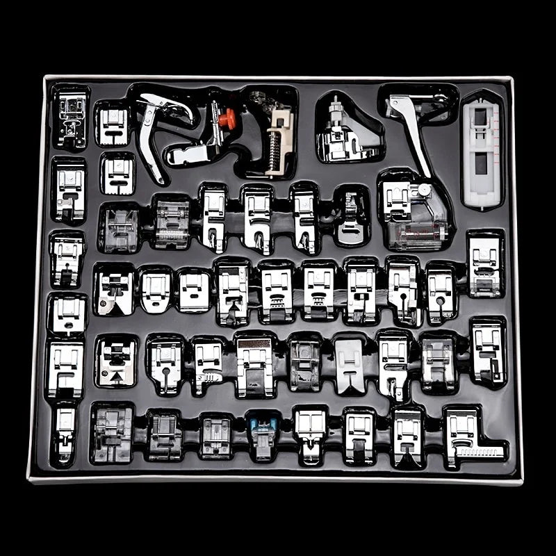 32PCS Sewing Machine Presser Feet Set Multifunctional Presser Foot Kit Cording Braiding Pintuck DIY Sewing Accessories Tools Qme