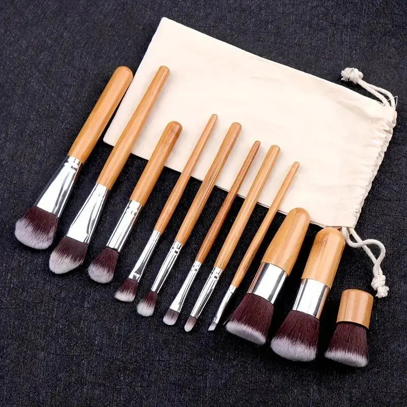 15 Colors Concealer Palette Shade Bamboo Handle Makeup Brushes Face Qme