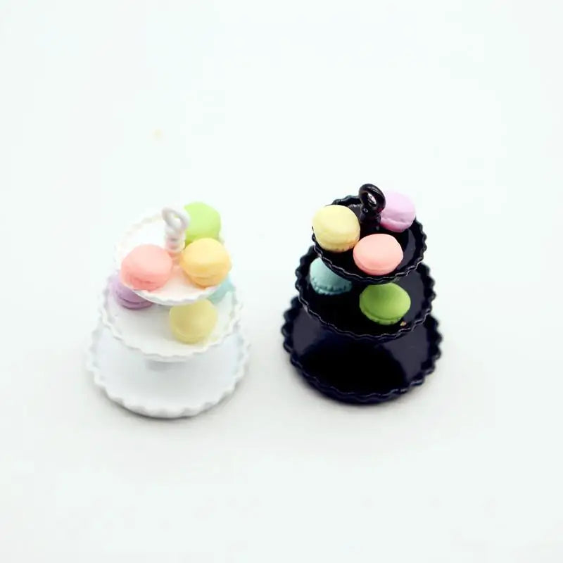 Dollhouse Mini Cake Tray Model Simulation Miniature Stand Ornament Qme