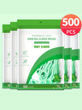 500/300/100pcs ultra-fine mint flavored toothpicks, safe high-end toothpick sticks, plastic toothpicks Qme 500PCS