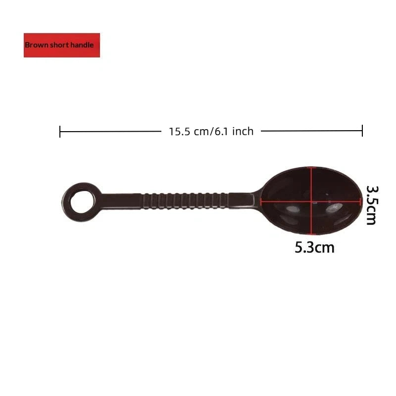 Baking Tools Measuring Spoon Non-slip Long Handle Coffee Black Scoop Qme Coffee S