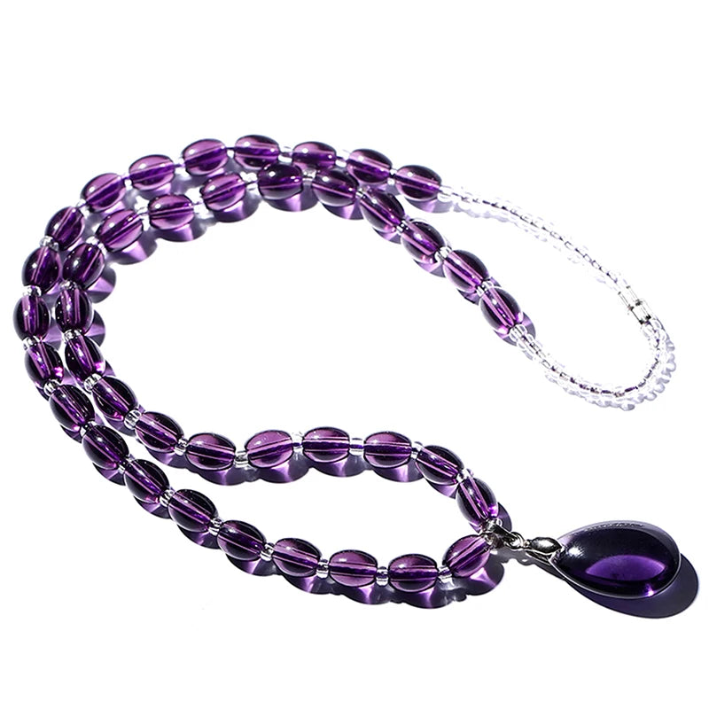 Amethyst Necklace Crystal Bracelet Craft Decorativas Stone Jewelry Qme