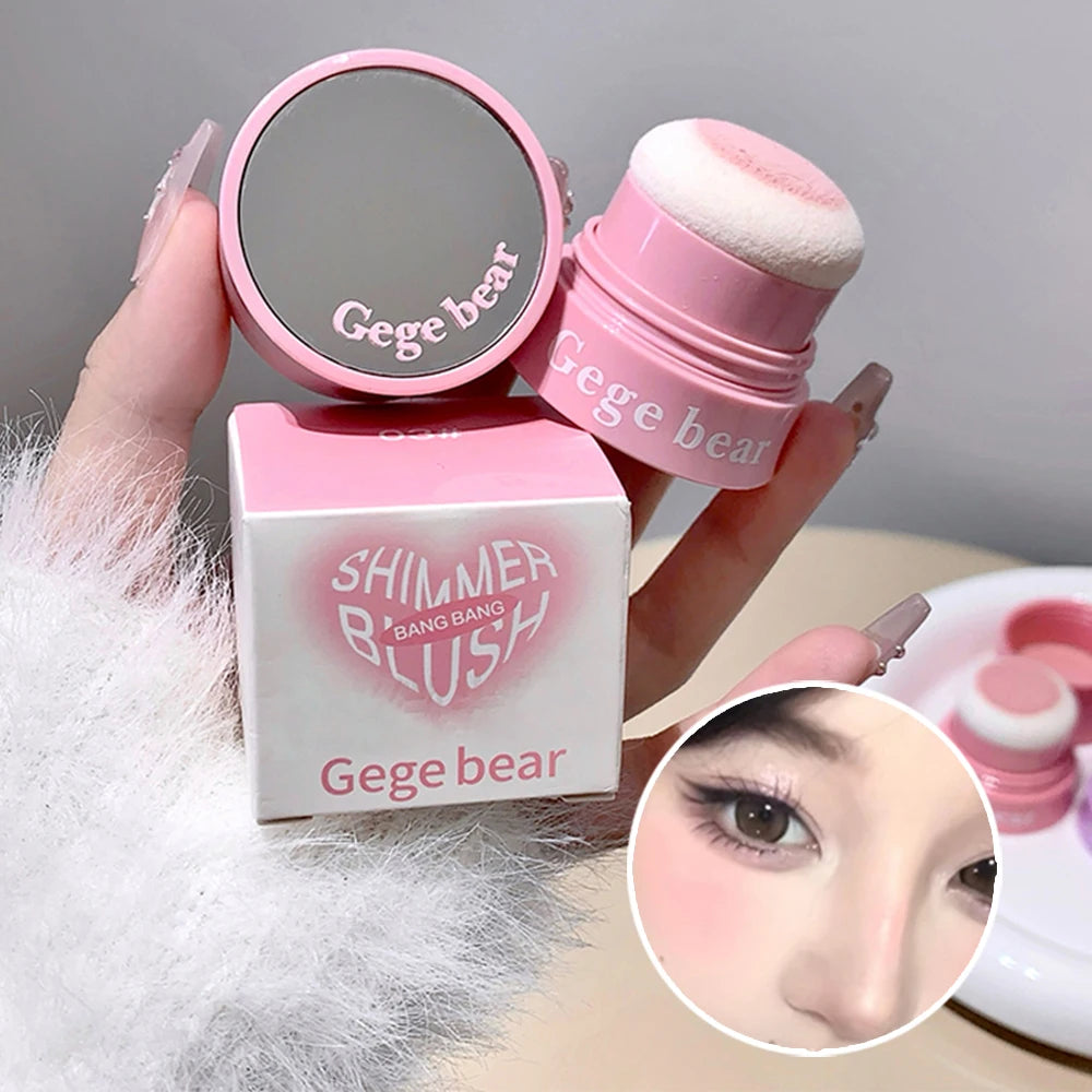 Gege Bear Matte Blush Powder Natural Finish Long-lasting Low Qme