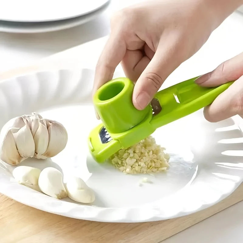 1 Garlic Press Peeler Manual Cutting Pounding Squeezing Paste Pestle Qme
