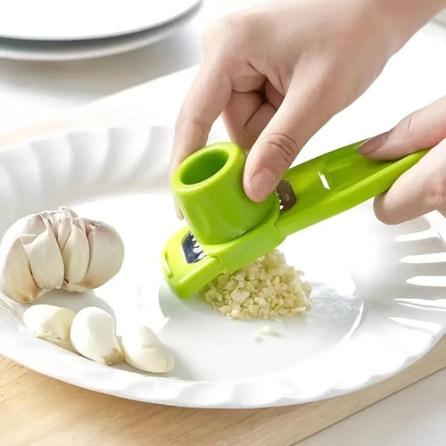 1 Garlic Press Peeler Manual Cutting Pounding Squeezing Paste Pestle Qme