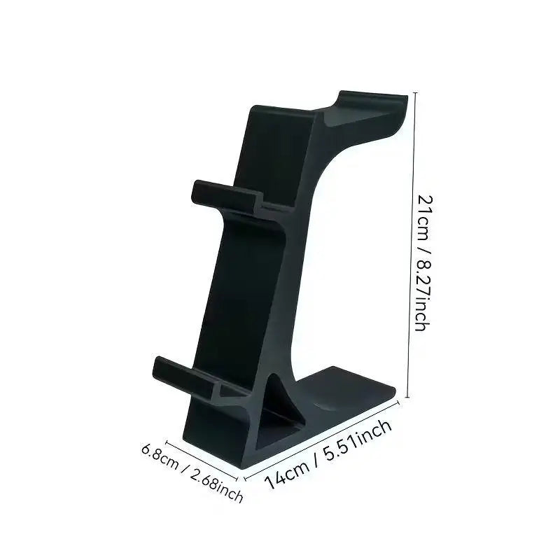 3-in-1 Controller Stand Desk Headset Holder Organizer Compact Storage Qme