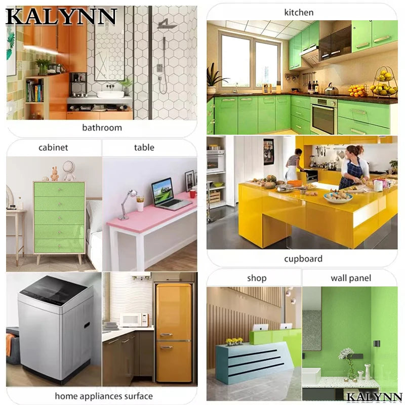 Shiny Green DIY Decorative Film PVC Self Adhesive Wall Paper Qme