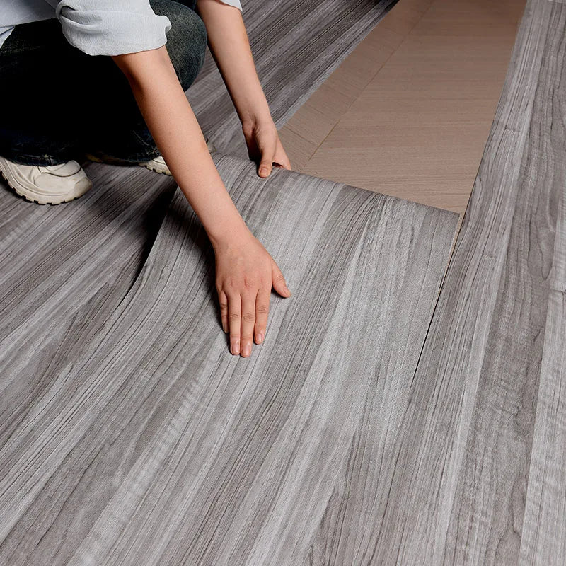40CM Thickened Wood Grain Self adhesive Floor and Wall Sticker Background Wall Decoration for Bedroom Kitchen Living Room Qme