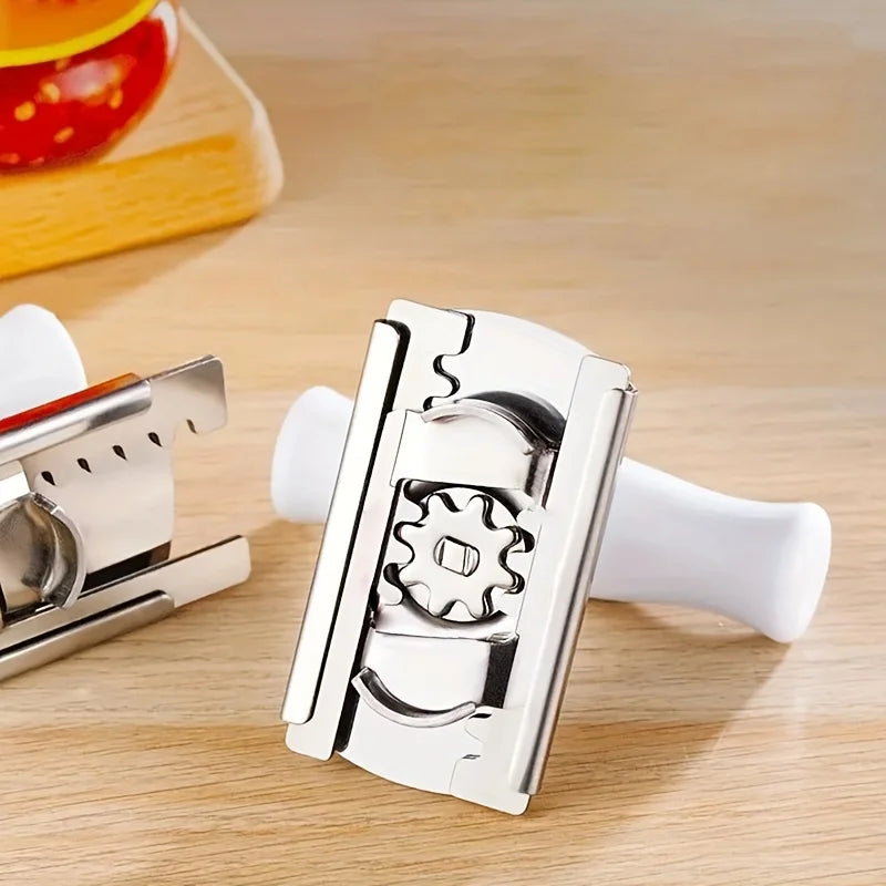 1 kitchen adjustable rotating stainless steel can opener Qme