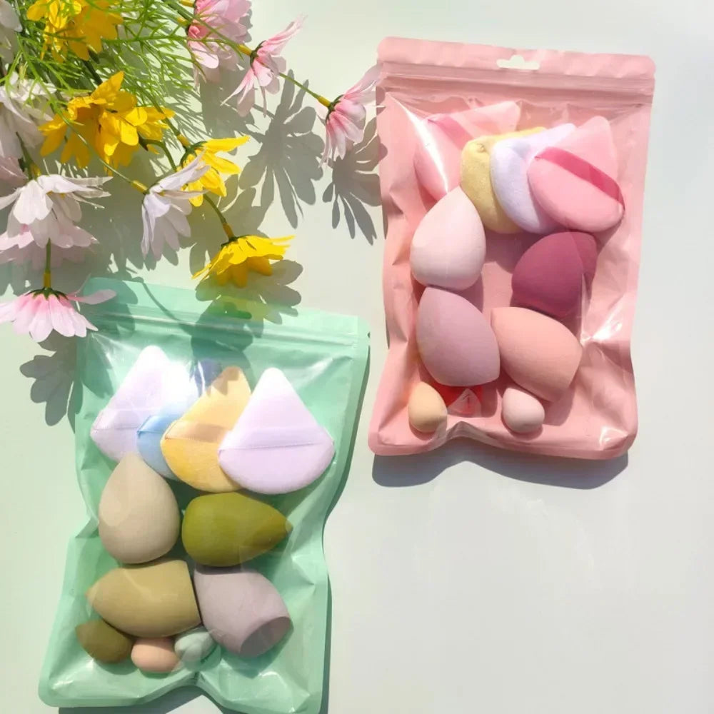 11 Cosmetic Puff Makeup Sponge Blender Beauty Egg Foundation Sponges Qme