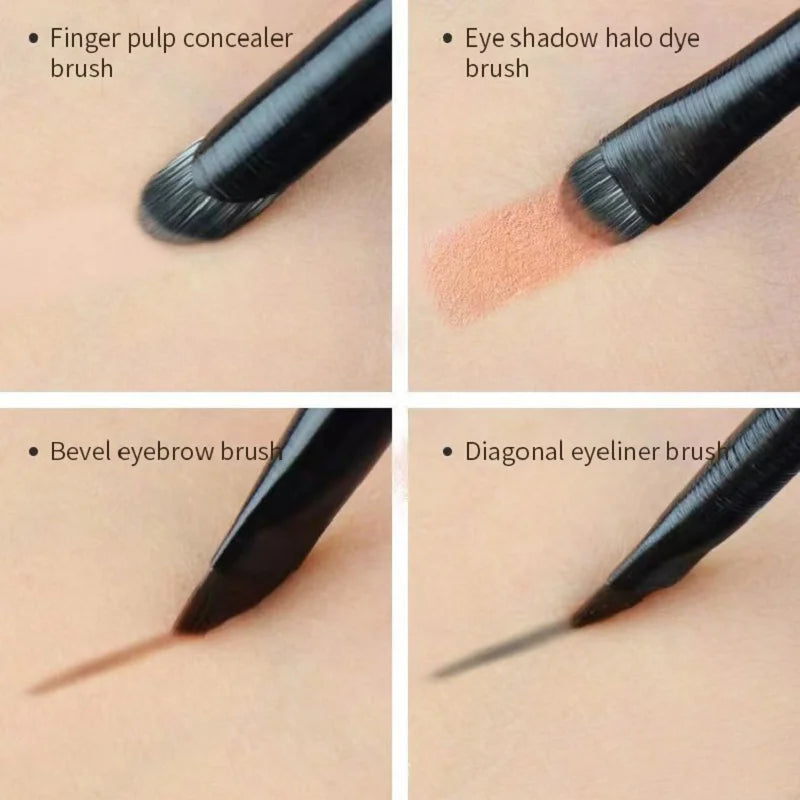 Natural Eye Makeup Brushes Eyeshadow Brush Eyebrow Contour Eyeliner Qme