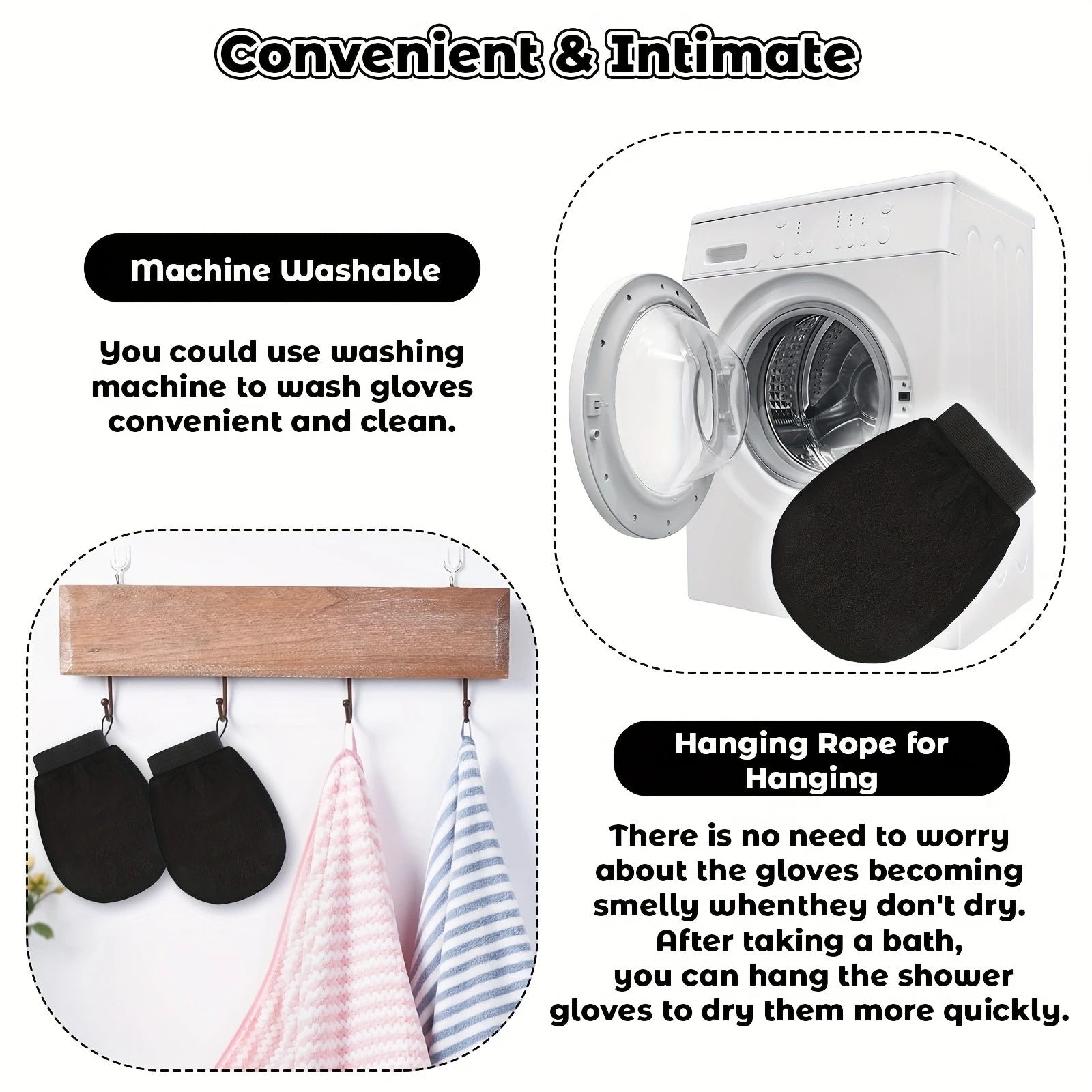 Exfoliating gloves/mites - remove brown color. Body exfoliation during bathing, showering, and hydrotherapy, exfoliating gloves Qme