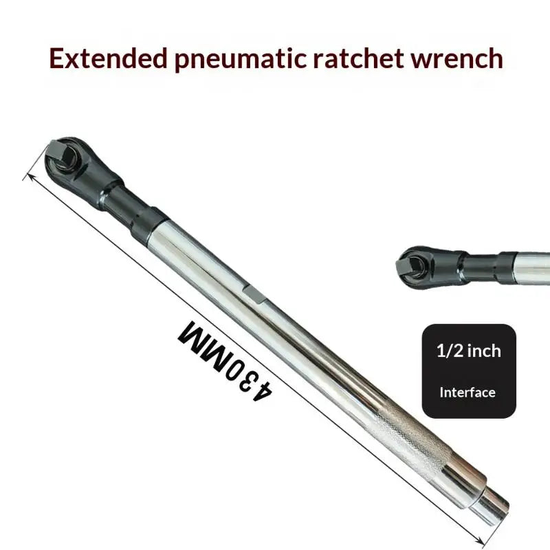 1Pcs Four-wheel Alignment Angle Adjustment Electric Extension Car Wrench 2-in-1 Self-contained Ratchet Extended Wrench Qme
