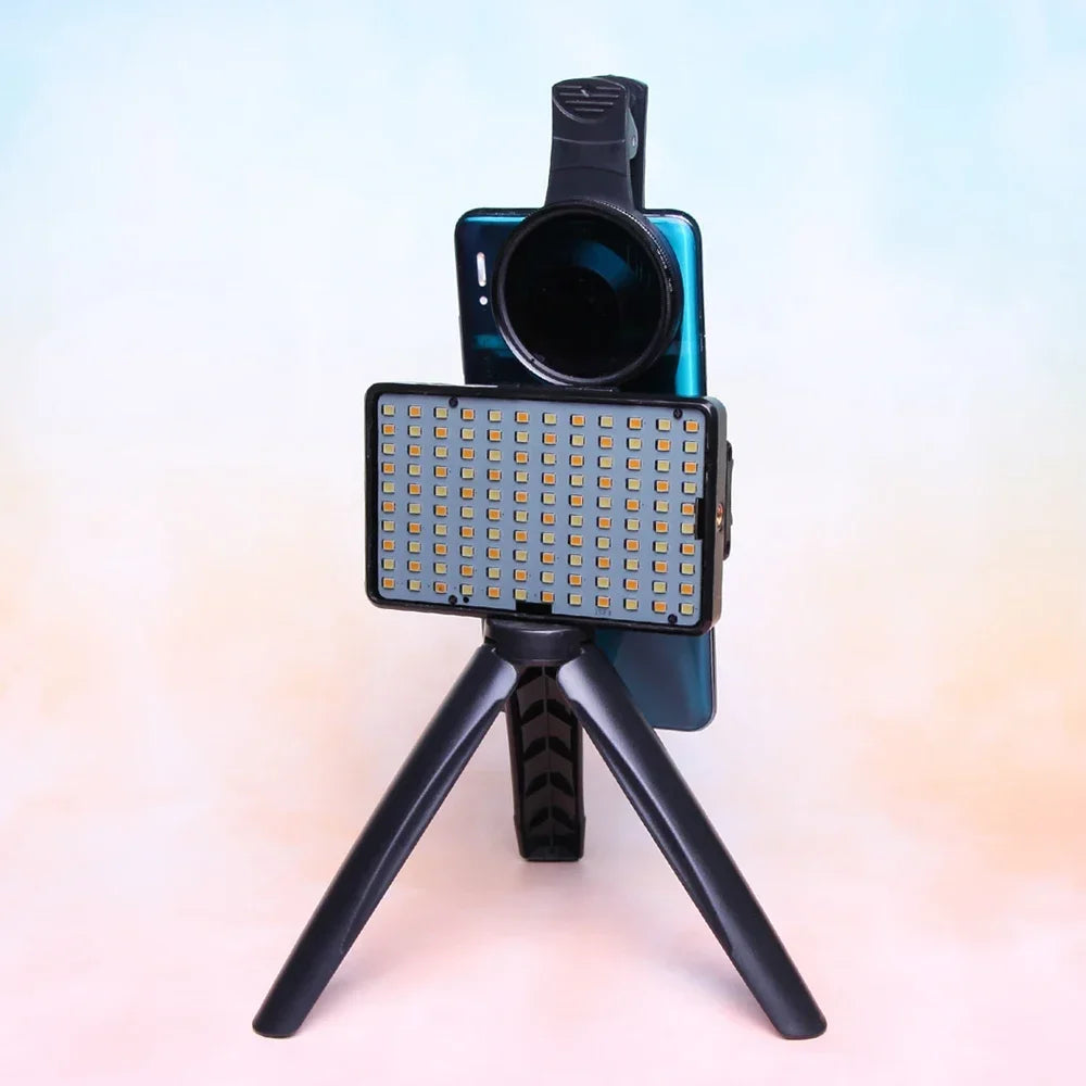 120 LED Reduce Reflected Fill Light Of Tattoos With 52mm Cpl For Cellphone Lens Circular Polarizing Filter Compatible Any Phone Qme