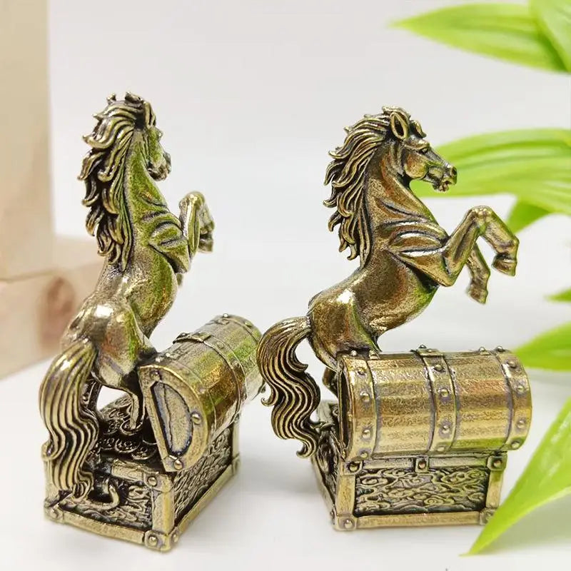Horse Figurine Miniatures Crafts Office Home Decor Accessory Zodiac Qme
