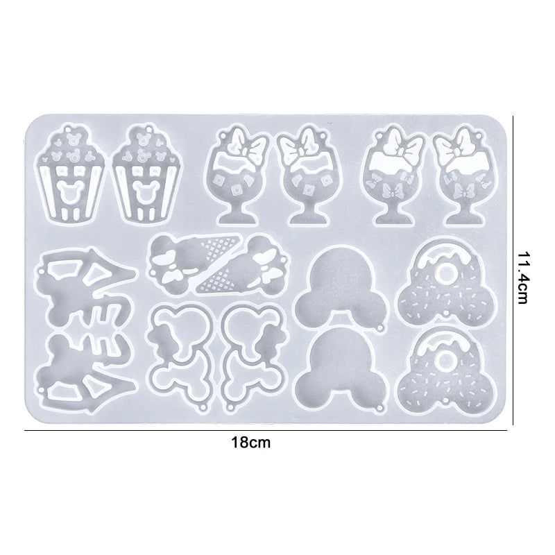 Earring Resin Silicone Molds Pendant Epoxy DIY Craft Women Earrings