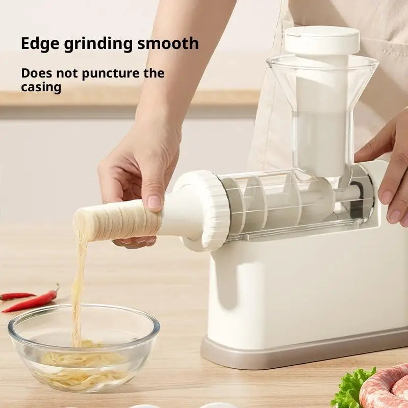 Manual Sausage Stuffer Machine Meat Grinder Filling Maker Tubing Qme