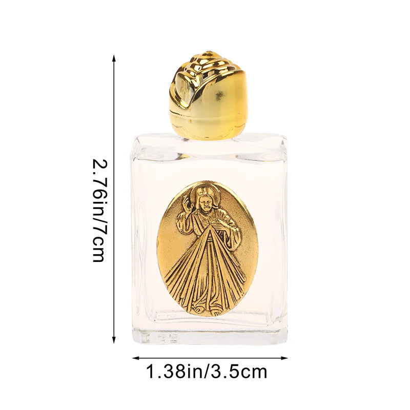 11 Types Glass Holy Water Jesus Bottle Religious Cross Christian Qme