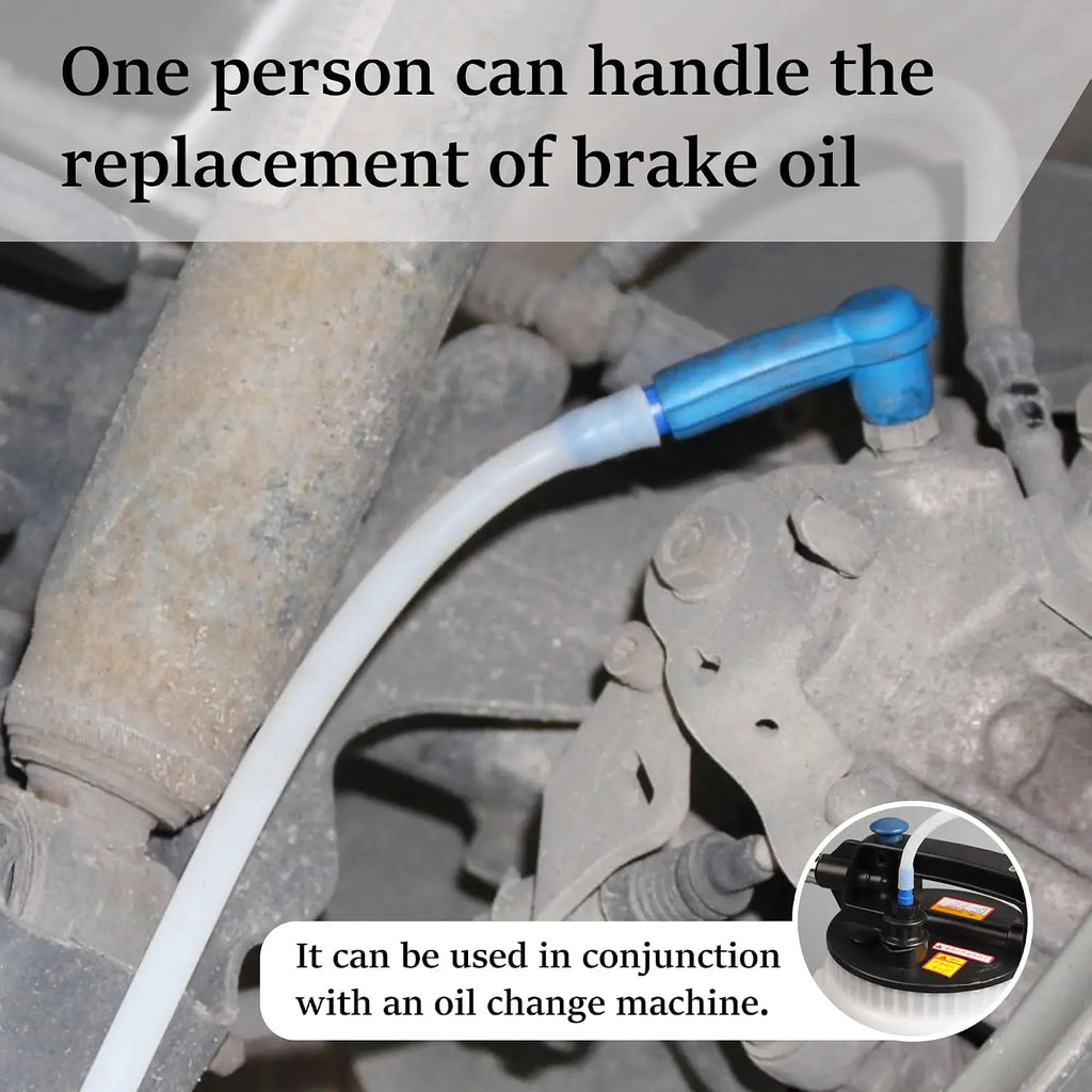 Brake Oil Extraction Hose Connector Car Brake Fluid Bleeder Tube Joint Auto Brake Oil Change Tool Accessory Qme