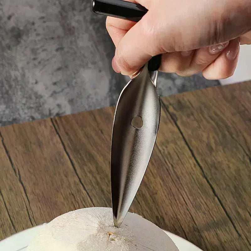 Stainless Steel Coconut Opener Tool T Shaped Puncher For Coconuts Easy Safe Drilling Qme