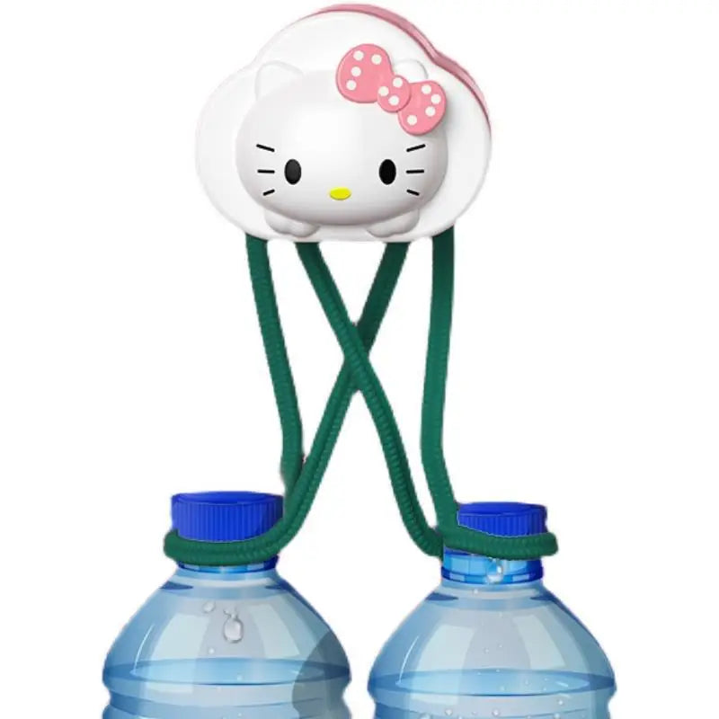Hello Kitty No-Drill Mop Holder Sturdy, Scratch-Free Mop Holder Broom Holder with Clip and Hook Bathroom Wall-Mounted Holder Qme