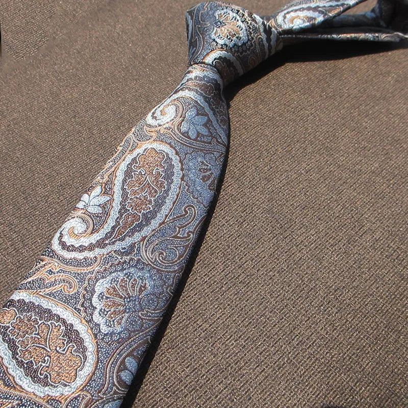 Men Jacquard Tie Floral Necktie Accessories Daily Wear Shirt Suit Qme