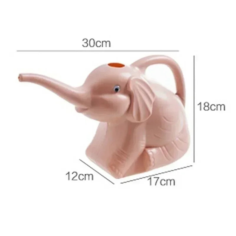 Cute Plastic Elephant Shape Watering Pot Can Plant Outdoor Irrigation Qme