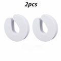 Practical Door Stopper Clip 2/4/6Pcs Soft Foam Finger Protector Anti-pinch Hardware for Home Kitchen and Bedroom Doors Qme white 2pcs