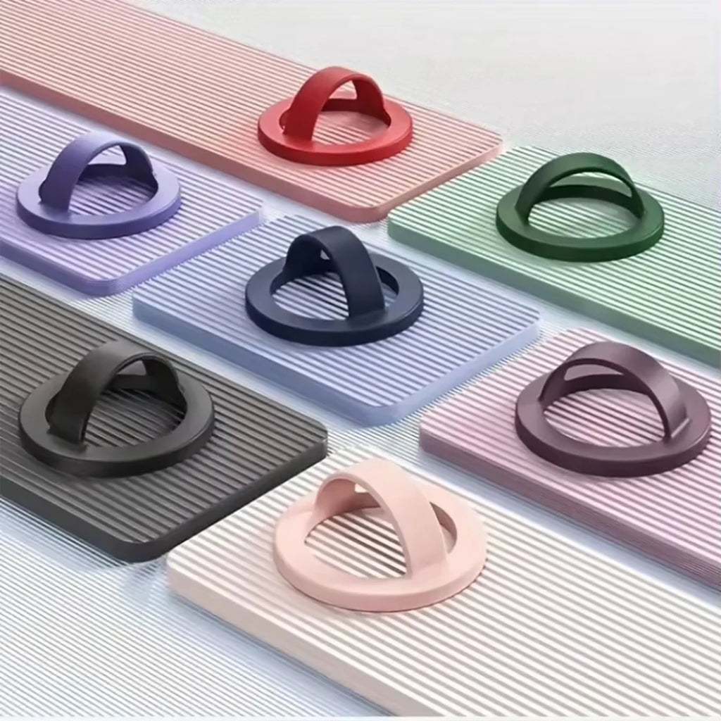 1 Silicone Solid Simple Magnetic Ring Buckle Universal Phone Holder Qme