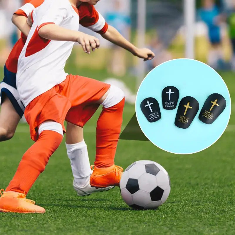 1Pair Christ Shin Guards Bibleverse Soccer Football Protective Pads Qme