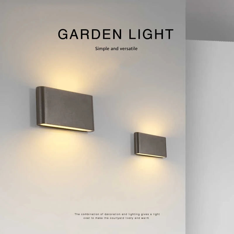 Waterproof Outdoor Wall Lamp LED Modern Lighting Fixtures Minimalist Indoor Outdoor Bedroom Balcony Porch Garden Deco Wall Light Qme