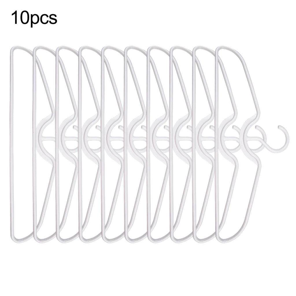 5/10/20pcs Short Neck Hangers Anti-Slip Plastic Clothes Hangers For Save Vertical Space Home Improvement Clothing Tools Parts Qme 10pcs
