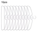 5/10/20pcs Short Neck Hangers Anti-Slip Plastic Clothes Hangers For Save Vertical Space Home Improvement Clothing Tools Parts Qme 10pcs