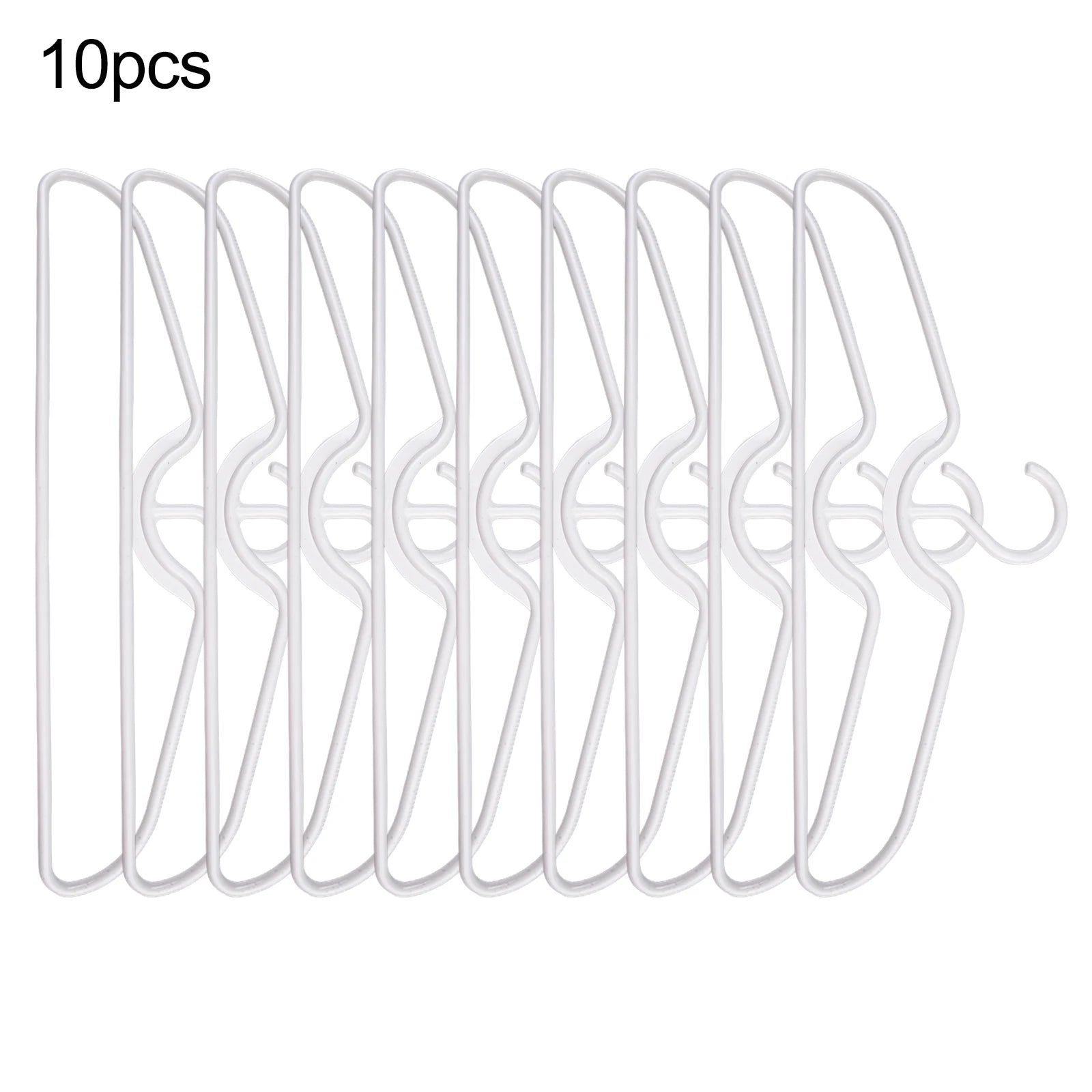 5/10/20pcs Short Neck Hangers Anti-Slip Plastic Clothes Hangers For Save Vertical Space Home Improvement Clothing Tools Parts Qme 10pcs
