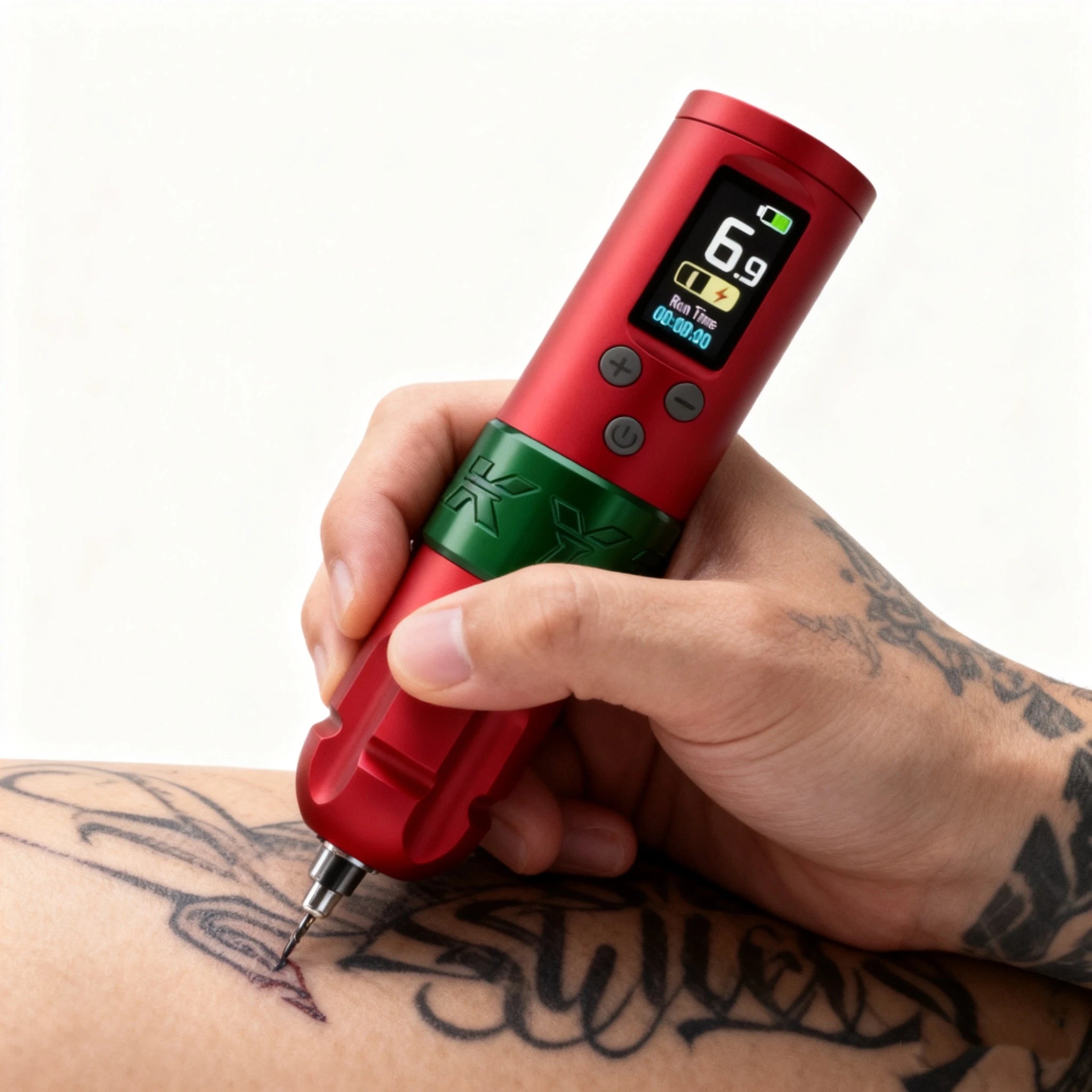 ROKYO Wireless Tattoo Machine Cartridge Pen Direct Drive Brushless Motor 4.0mm Stroke Battery Power For Liner Shading Tattoo Qme