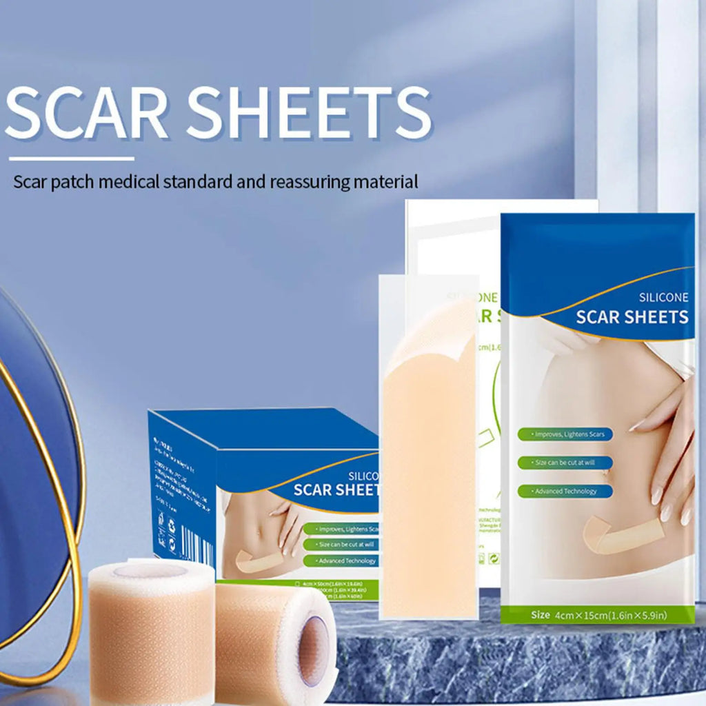 1 roll Silicone Scar Sheets Reusable Breathable Strips Silicone Tape For Scars For Men Women Family Friends Home Indoor Outdoor Qme