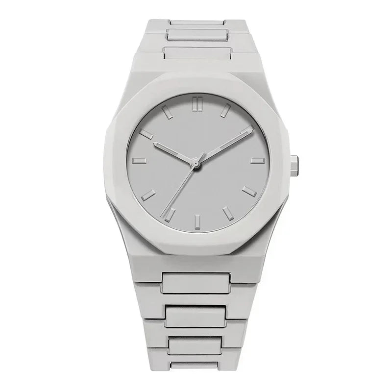 Men's wristwatch watch Southeast Asia Middle East dopamine plastic men's and women's quartz watch Qme grey