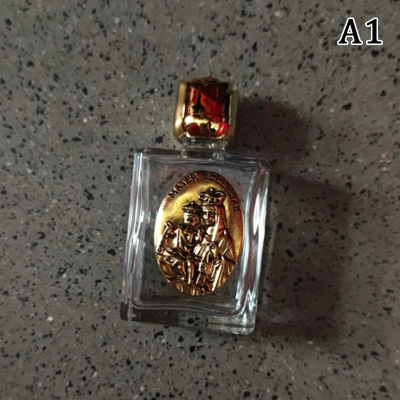 11 Types Glass Holy Water Jesus Bottle Religious Cross Christian Qme A1