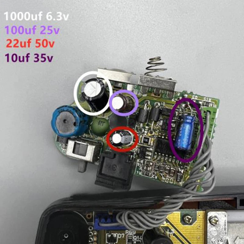 Capacitors Sega Gamegear Gg Motherboard Repair Replacement Qme