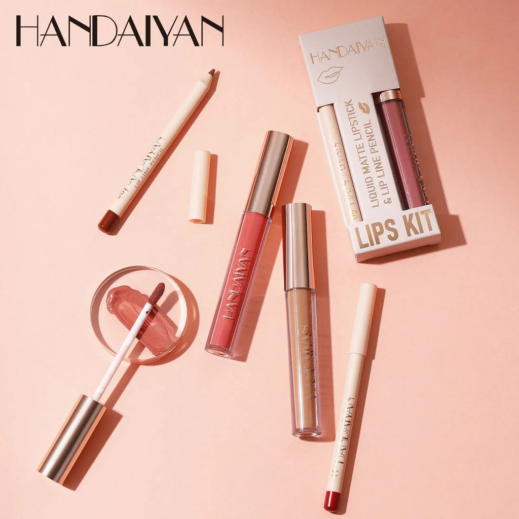 Matte Nude Brown Lipliner Pencil Lipsticks 12 Colors Lip Contour Kit Waterproof Non-sticky Sexy Velvet Red Lipgloss Makeup Tool Qme