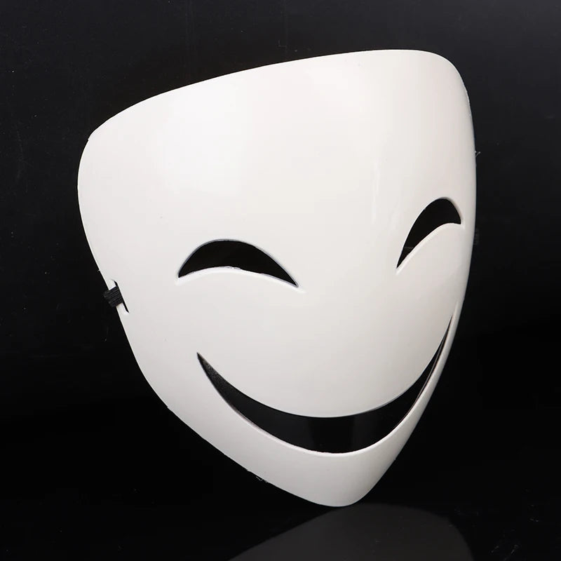 Adults Japanese Anime Black White Visible Adjustable Mask Helmet Cosplay. Qme