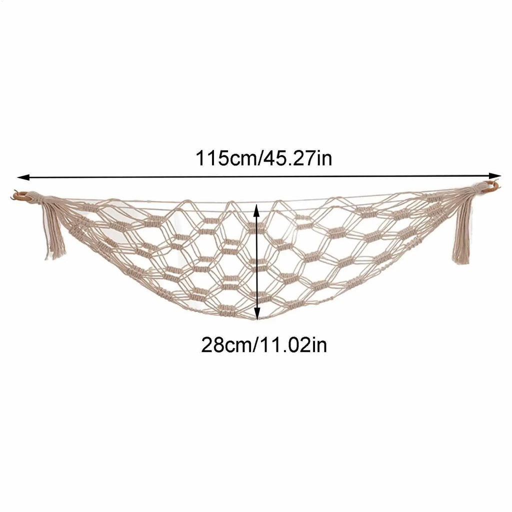 Hammock for Stuffed Animals Toy Net Wall-Mounted Corner Holder Organizer Storage for Playroom Nursery Dorm Bedroom Decor Qme