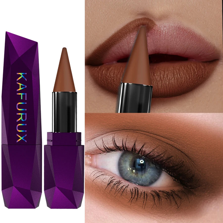 Lipstick Waterproof Sexy Red Matte Contour Tint Lasting Non-cup Qme