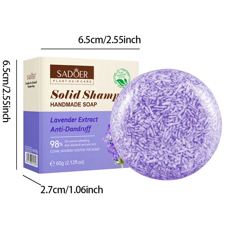 Lavender Shampoo Soap Plant Essential Oil Deeply Nourishes Cleanses Qme